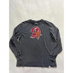 Vintage Fanatics Long Sleeve Graphic Men T-Shirt with Pirate Logo XL